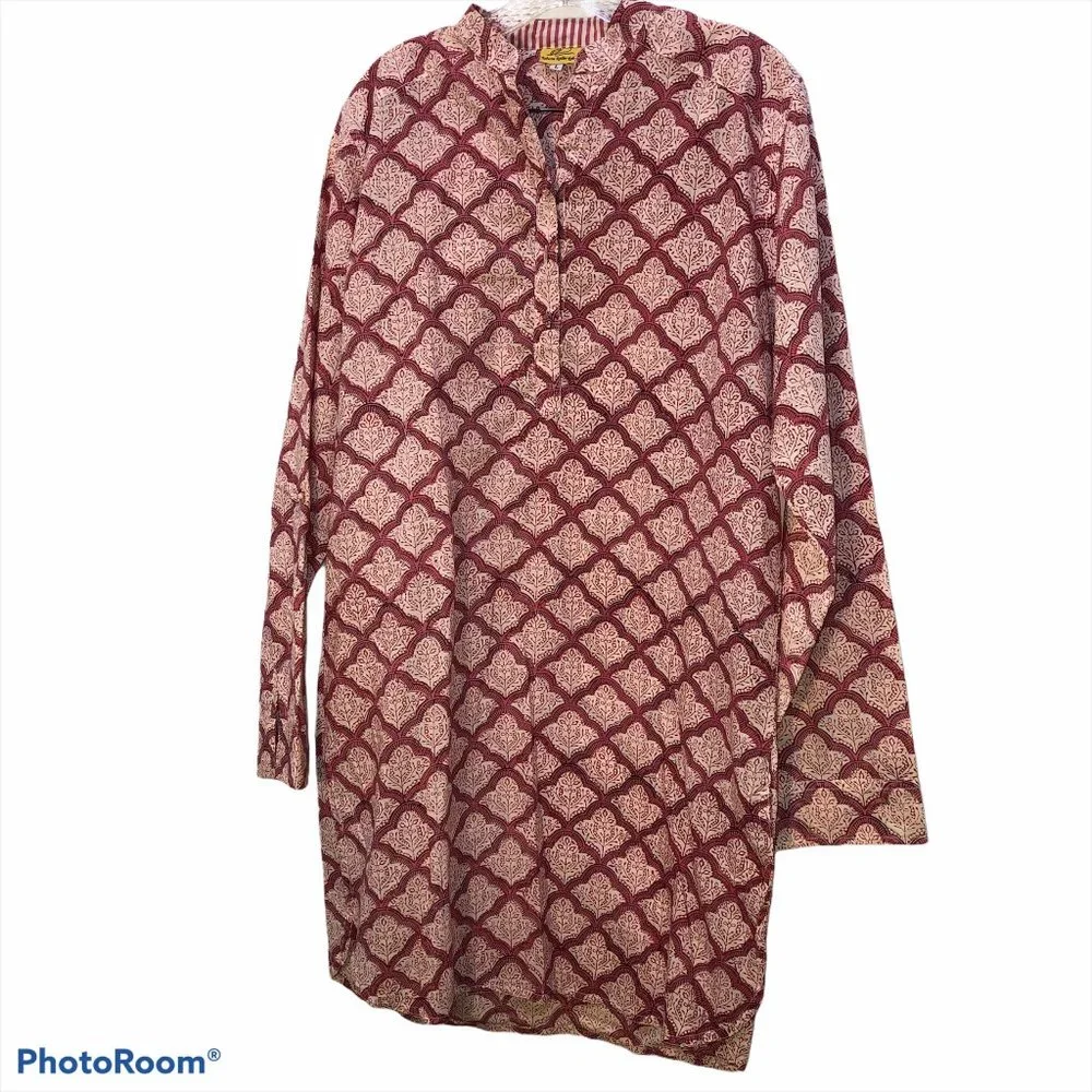 Roberta Roller Rabbit NEW Block Print Dress L - Picture 1 of 3